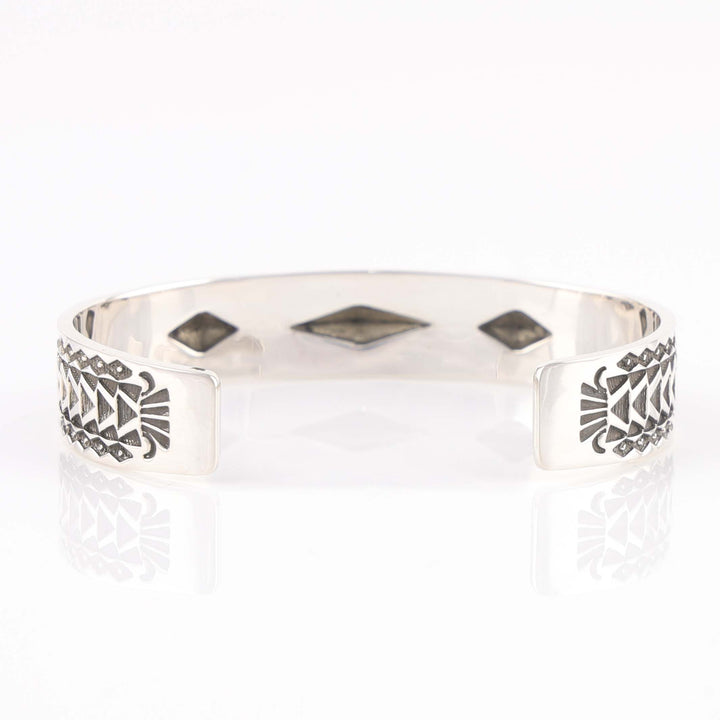 Stamped Silver Cuff