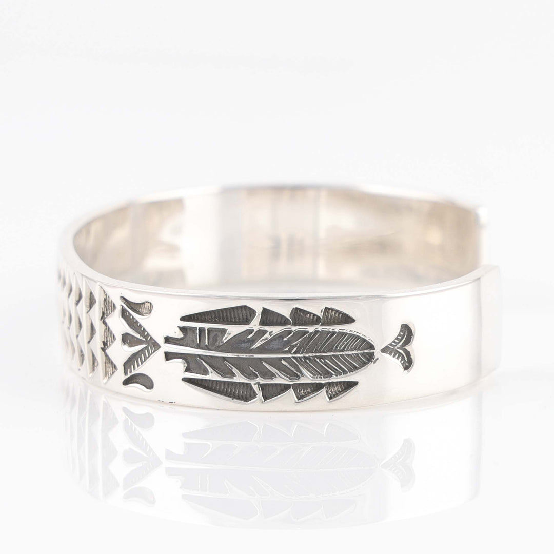 Stamped Silver Cuff