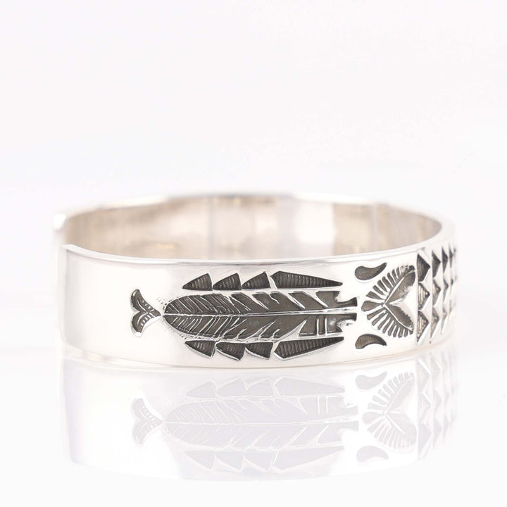 Stamped Silver Cuff