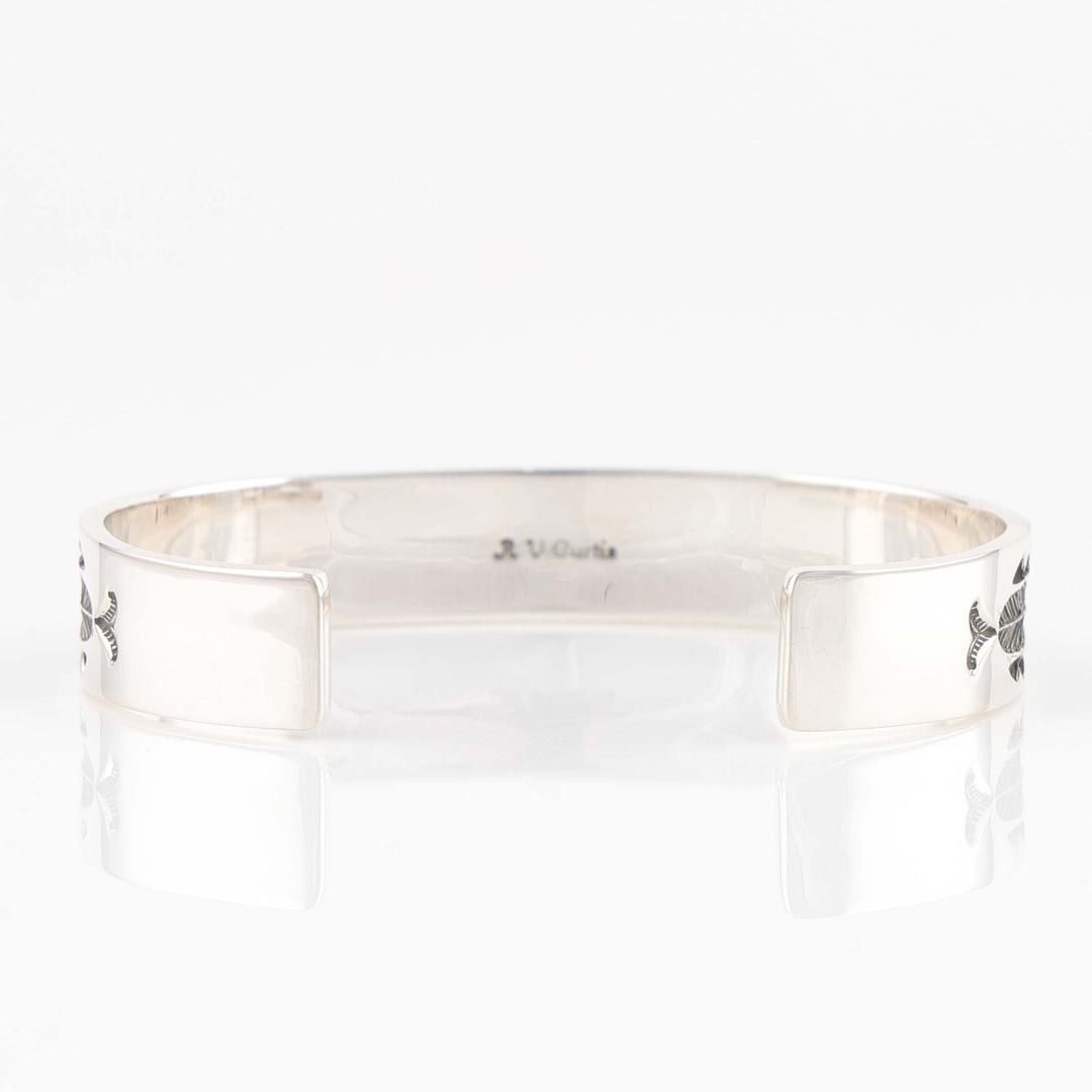 Stamped Silver Cuff