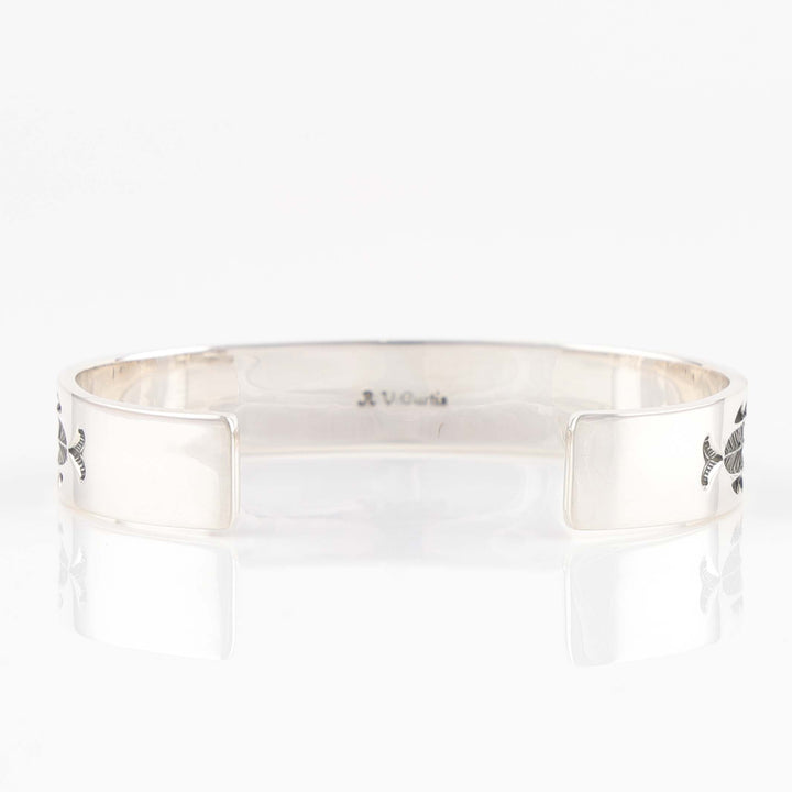 Stamped Silver Cuff