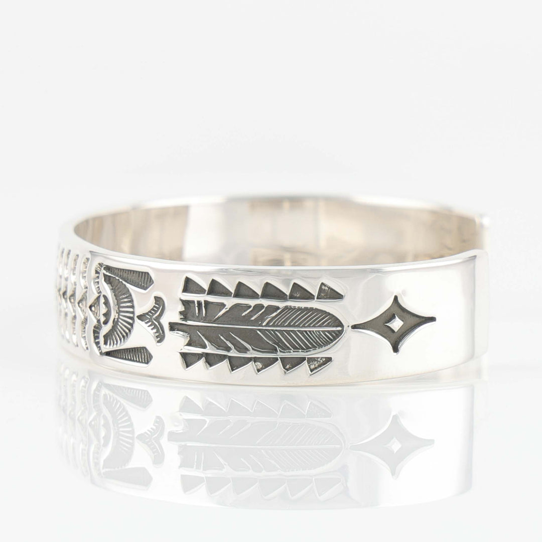 Stamped Silver Cuff