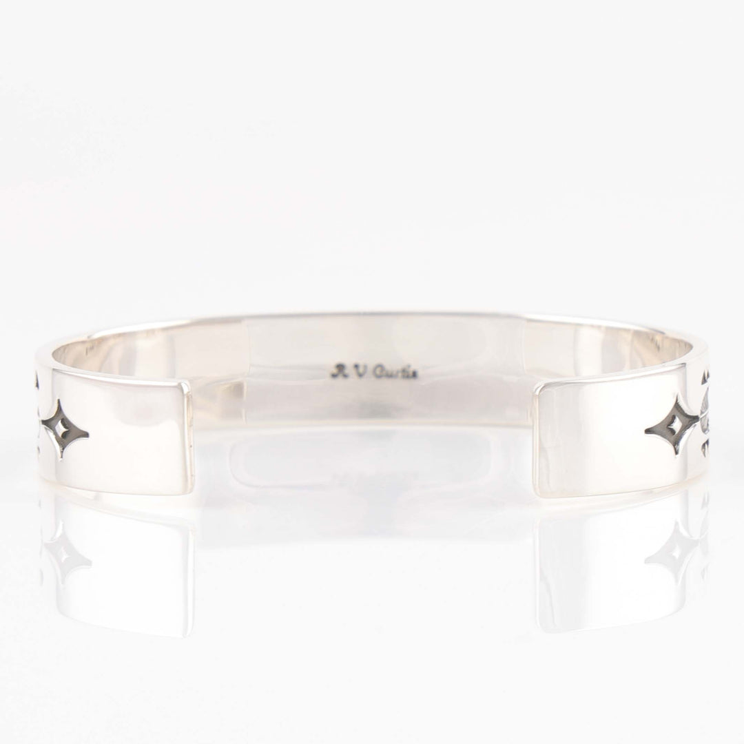 Stamped Silver Cuff
