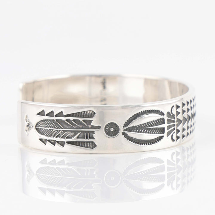 Stamped Silver Cuff