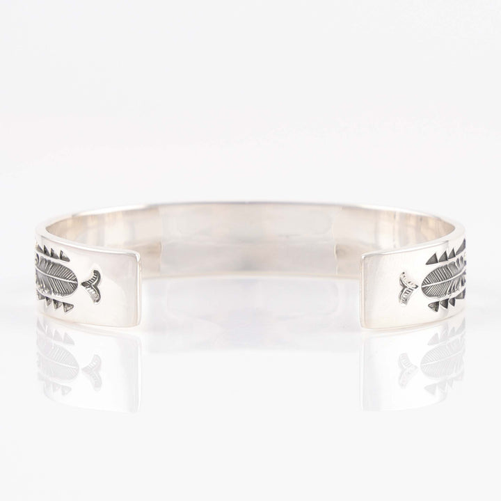Stamped Silver Cuff