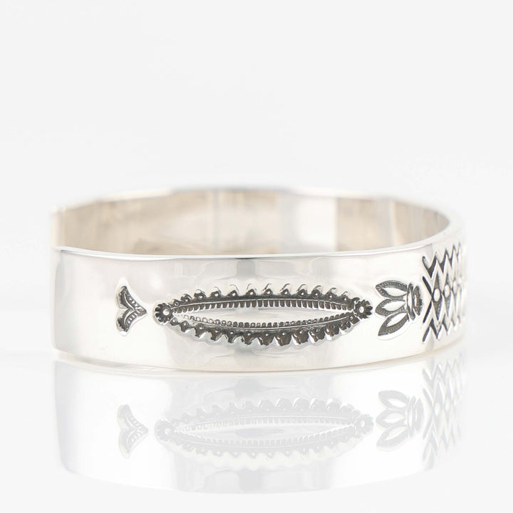 Stamped Silver Cuff