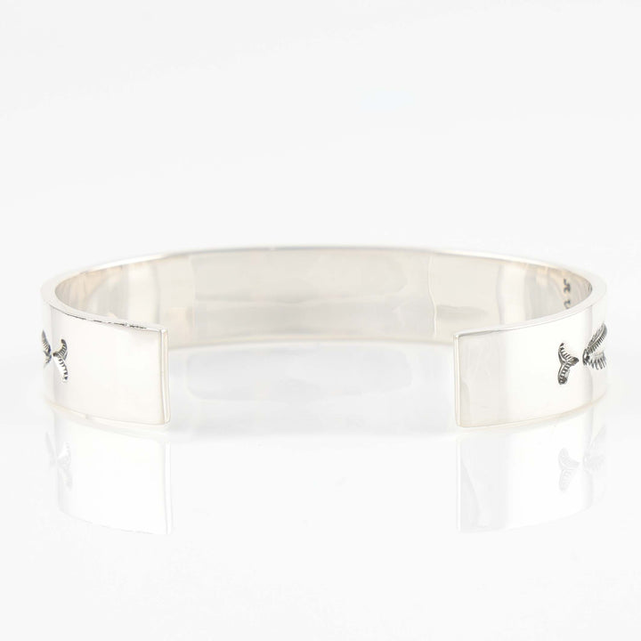 Stamped Silver Cuff