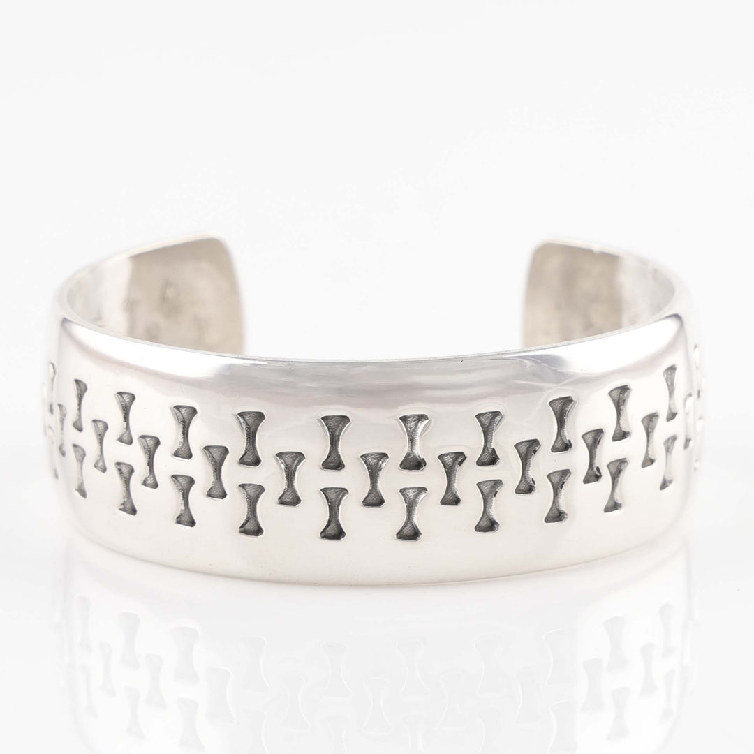 Stamped Silver Cuff