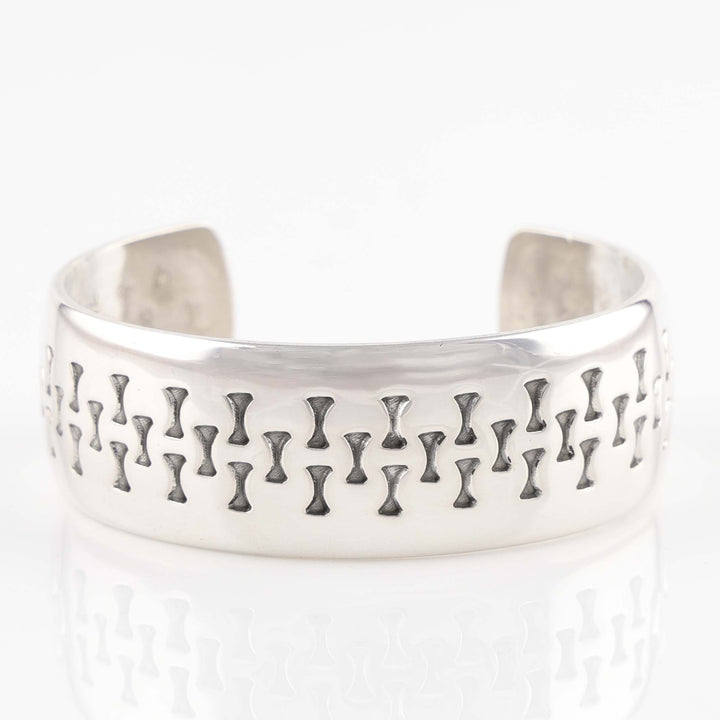 Stamped Silver Cuff
