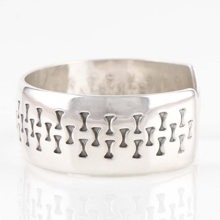 Stamped Silver Cuff