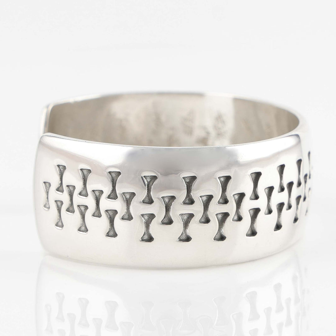 Stamped Silver Cuff