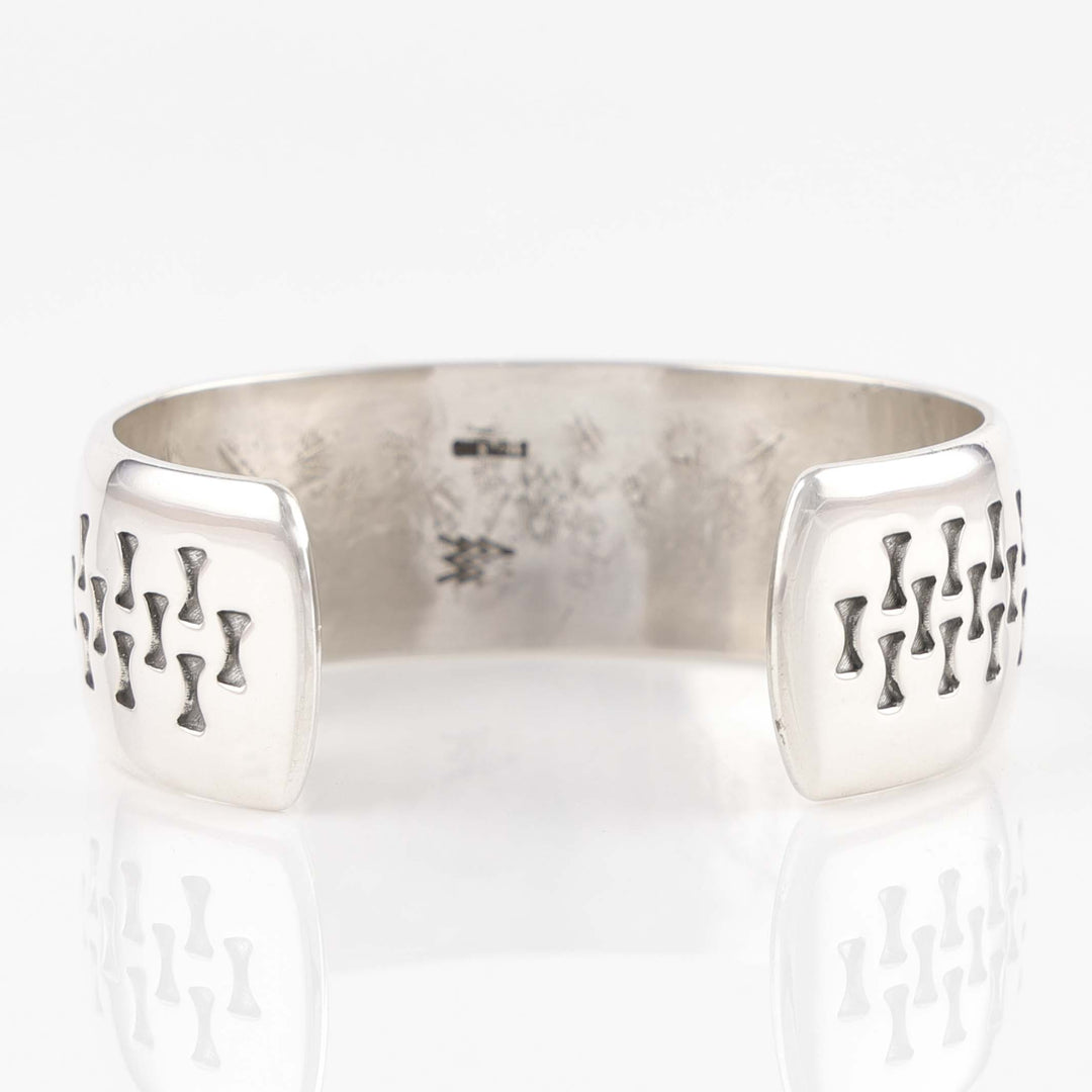 Stamped Silver Cuff