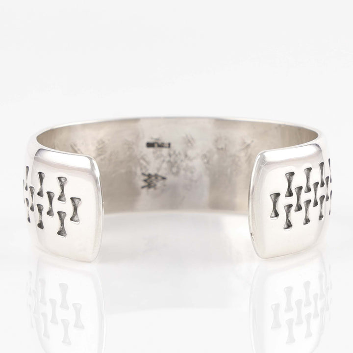 Stamped Silver Cuff