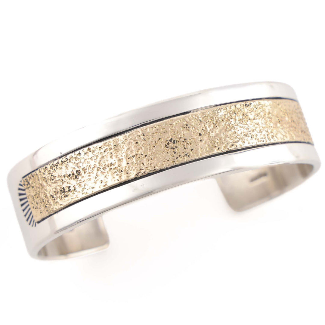 Gold on Silver Cuff