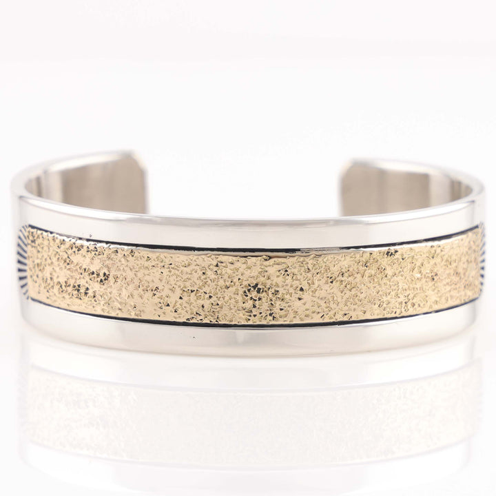 Gold on Silver Cuff