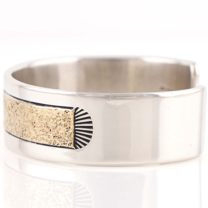 Gold on Silver Cuff