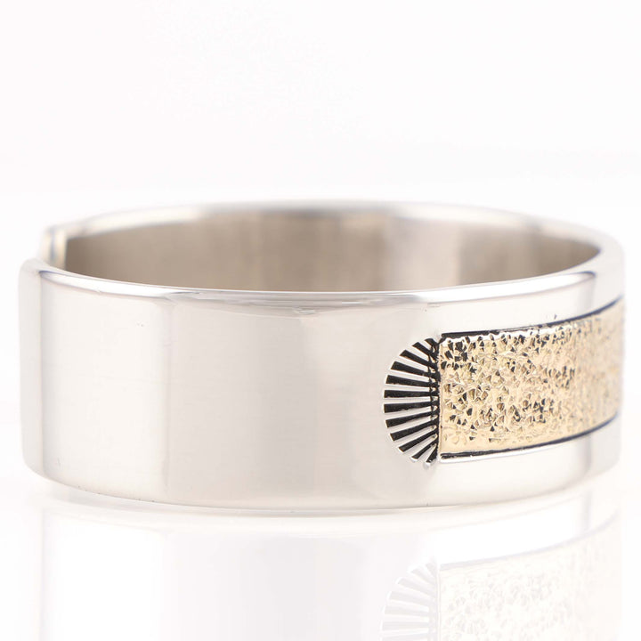 Gold on Silver Cuff