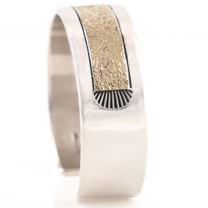Gold on Silver Cuff