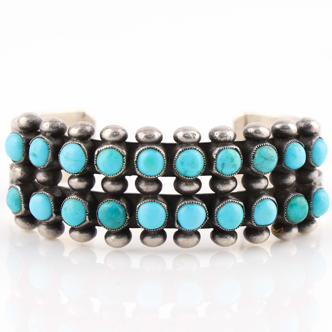1940s Turquoise Row Cuff