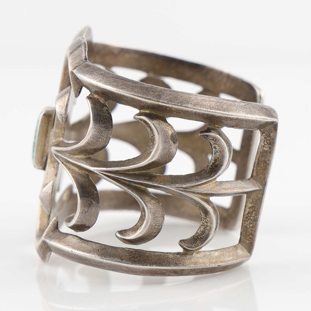 1950s Turquoise Sandcast Cuff