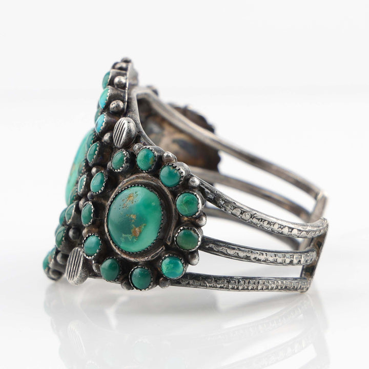 1940s Turquoise Cluster Cuff