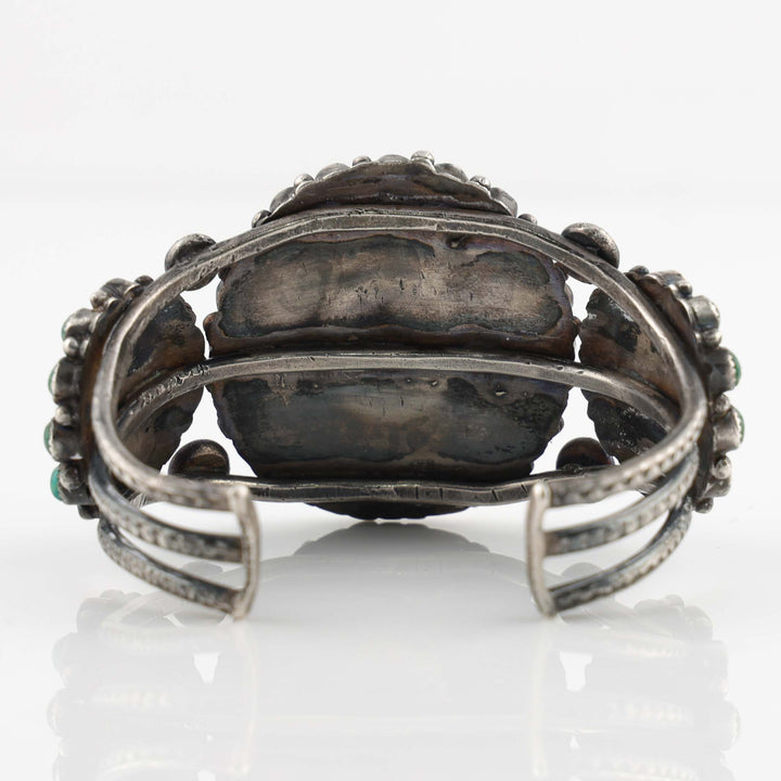 1940s Turquoise Cluster Cuff