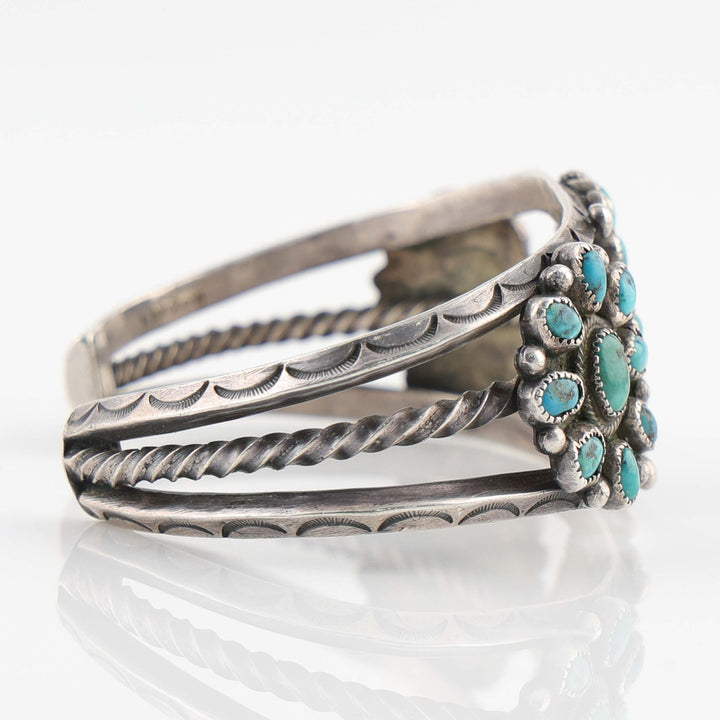 1940s Turquoise Cluster Cuff