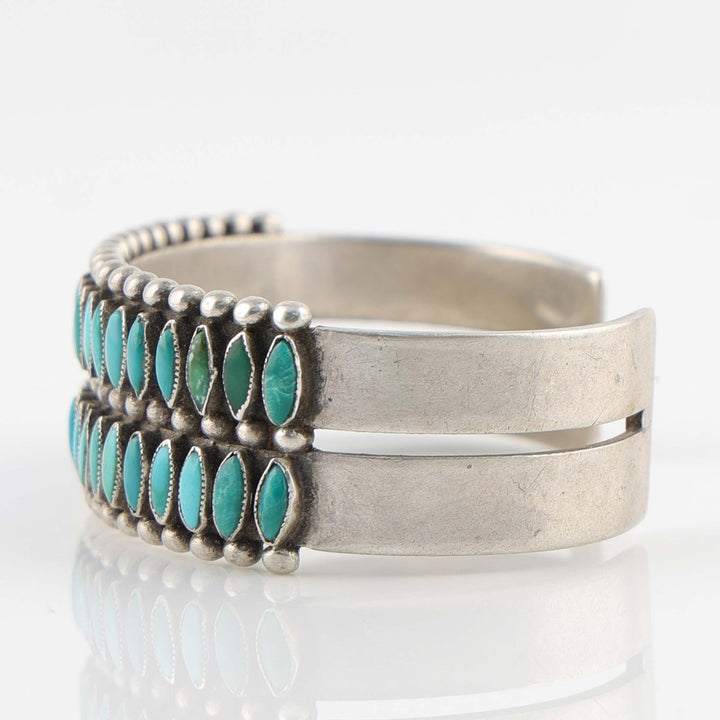 1940s Turquoise Needlepoint Cuff