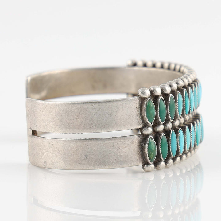 1940s Turquoise Needlepoint Cuff