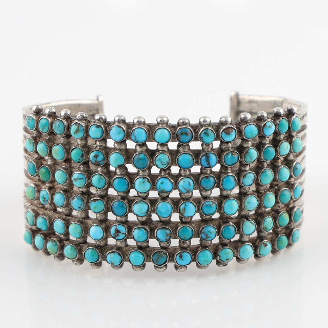 1930s Turquoise Row Bracelet