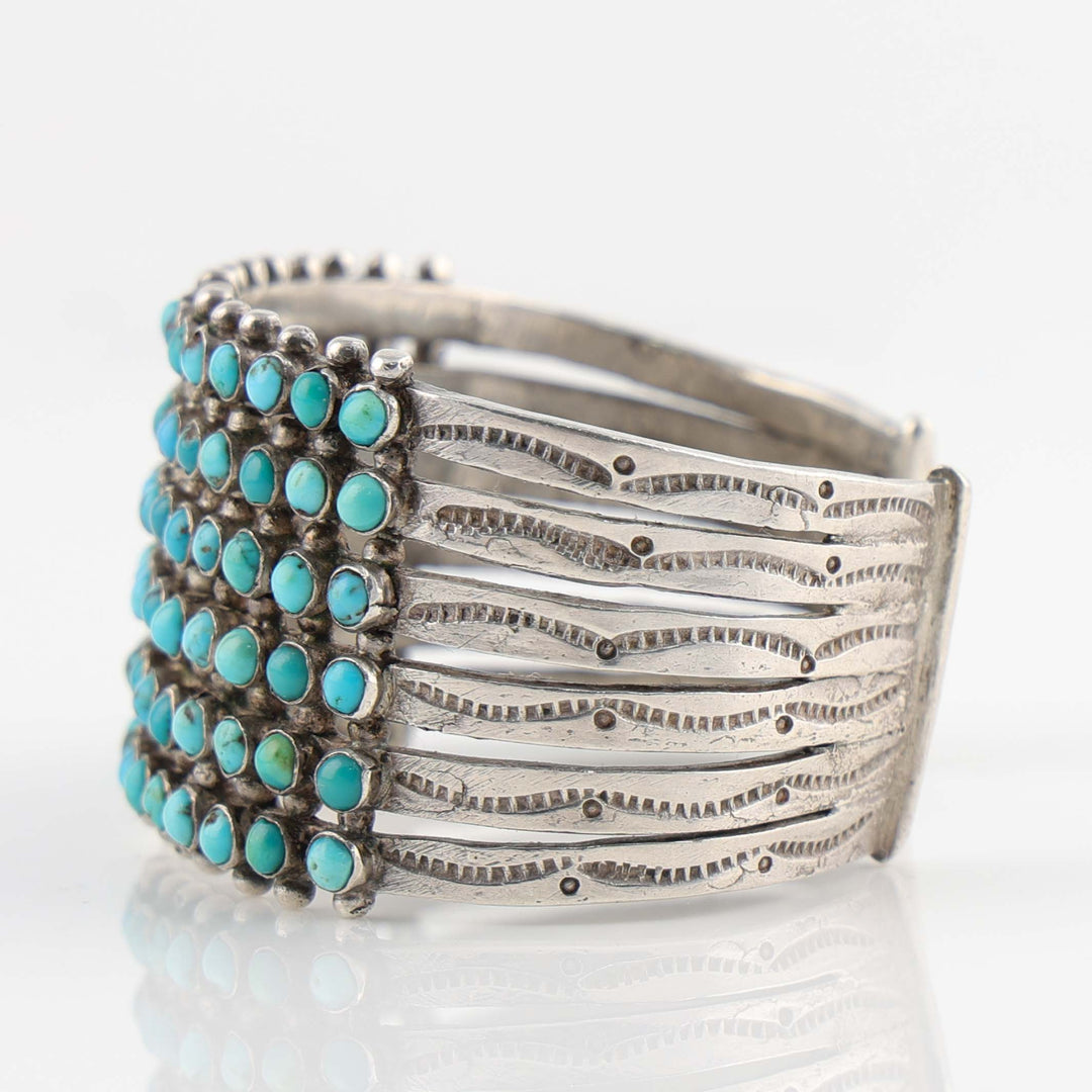 1930s Turquoise Row Bracelet