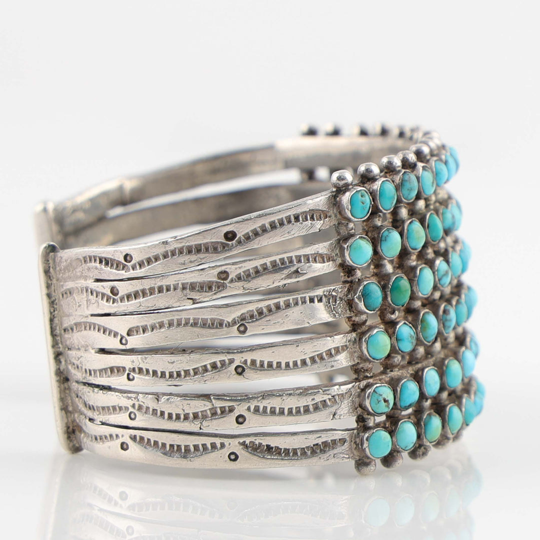 1930s Turquoise Row Bracelet