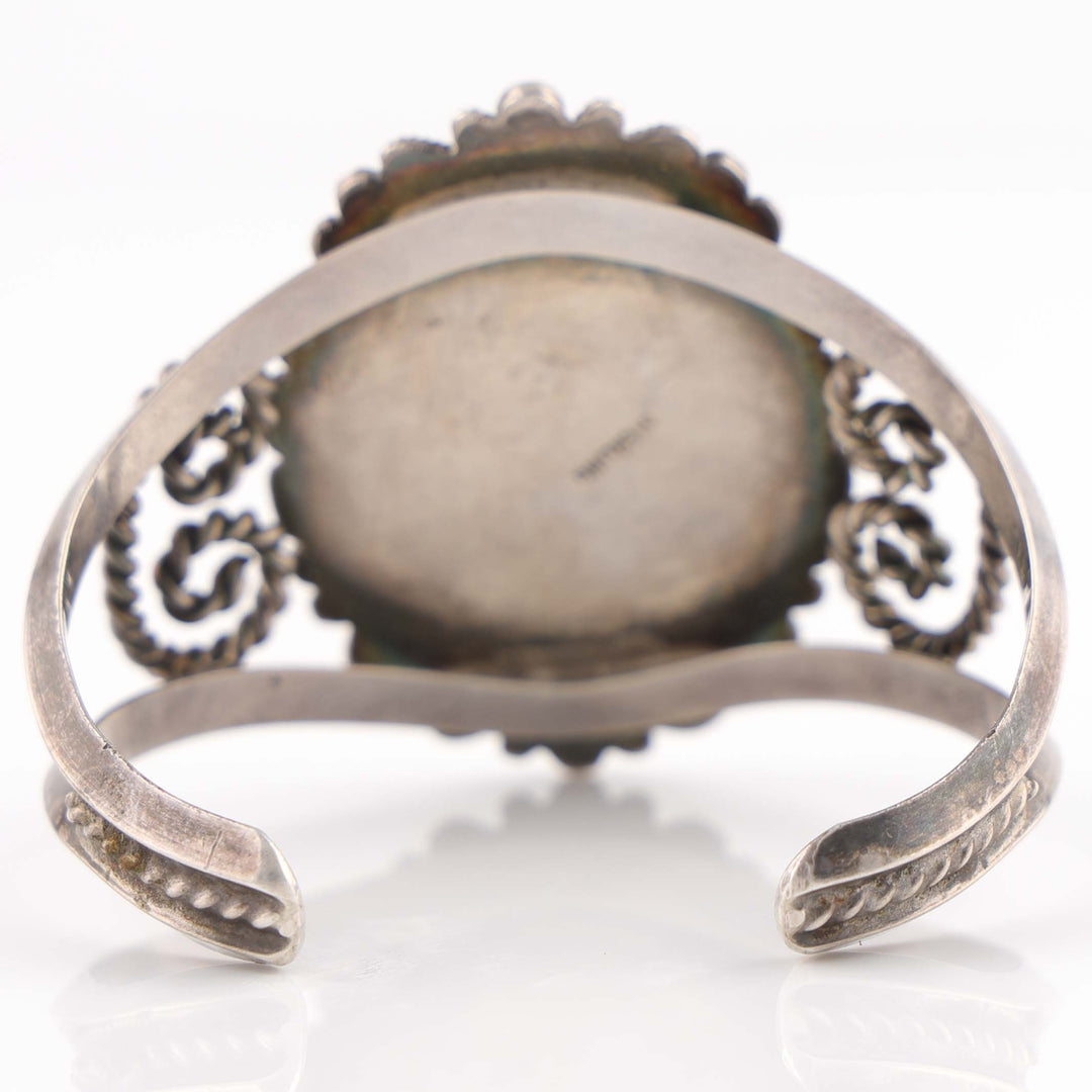 1940s Snowflake Obsidian Cuff