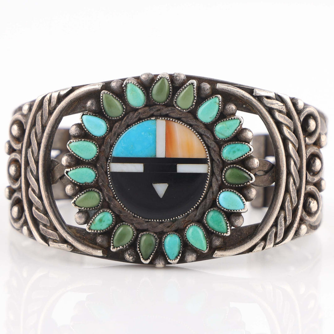 1940s Zuni Sunface Cuff