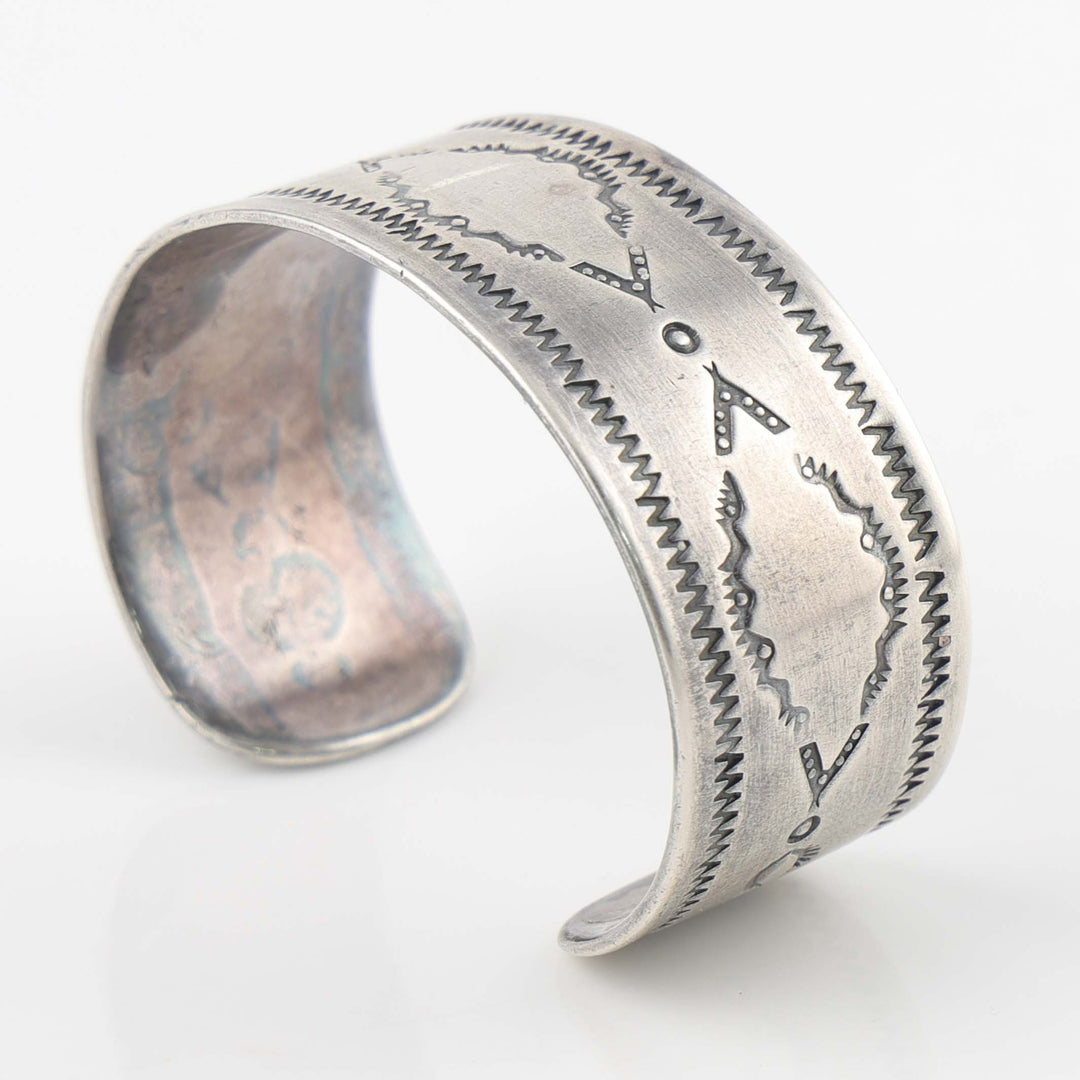 1960s Stamped Silver Cuff