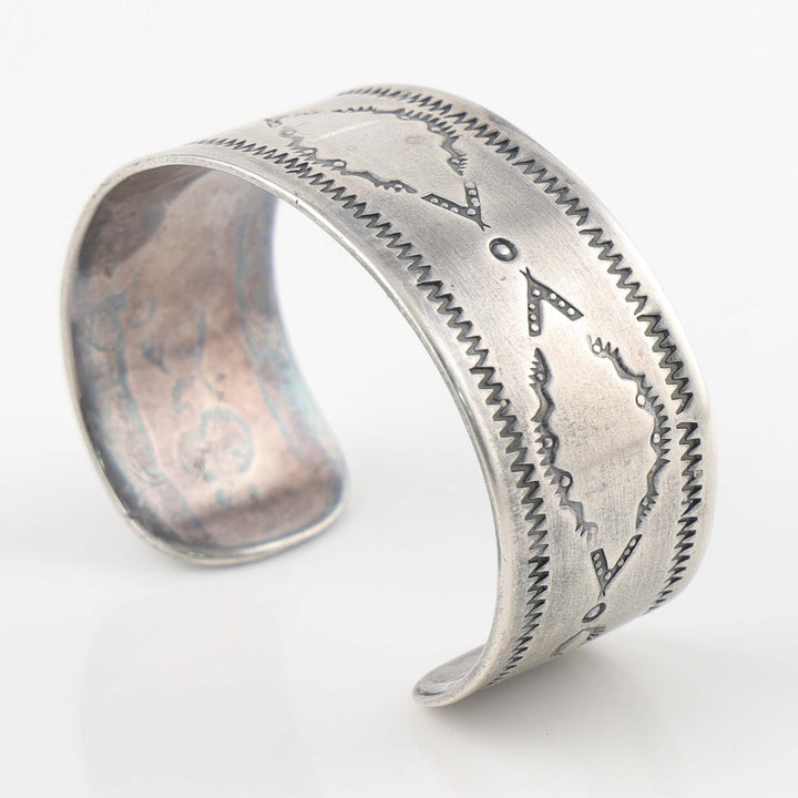 1960s Stamped Silver Cuff