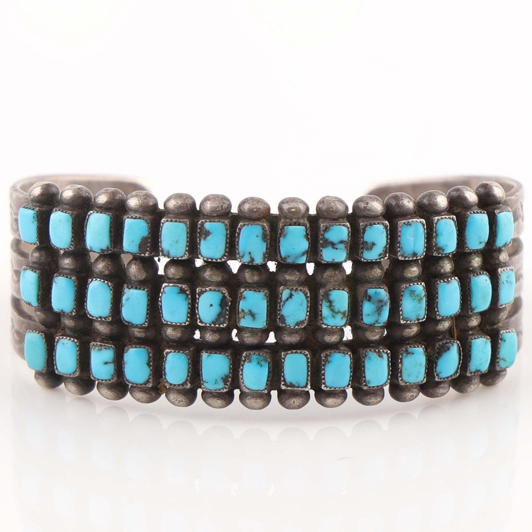 1940s Turquoise Row Bracelet