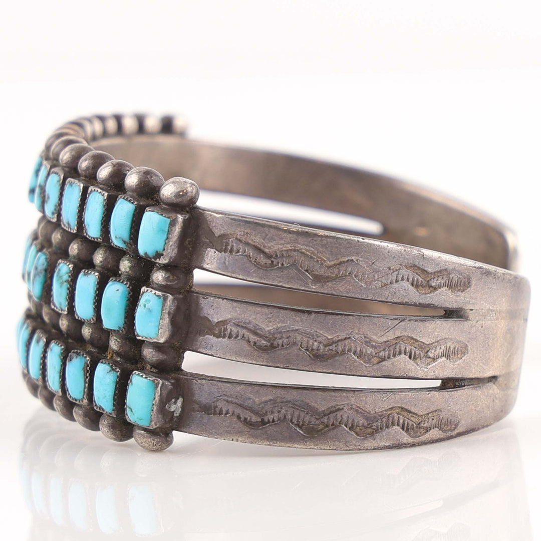 1940s Turquoise Row Bracelet