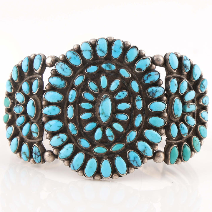 1930s Turquoise Cluster Cuff