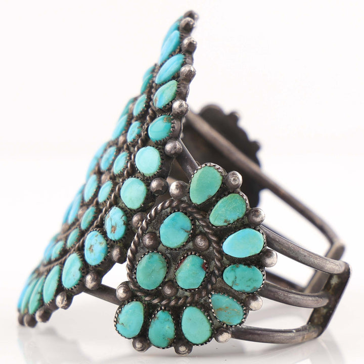 1930s Turquoise Cluster Cuff