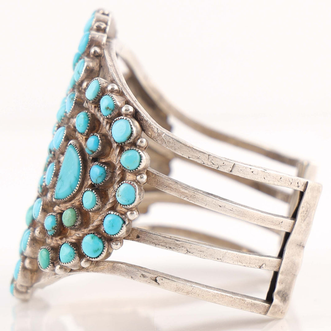 1950s Turquoise Cluster Cuff