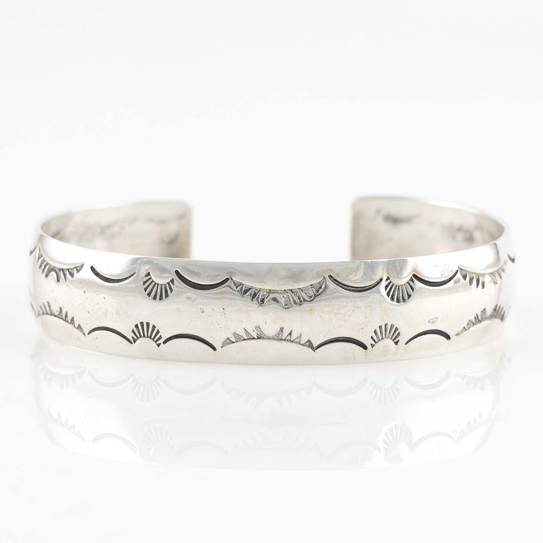 Stamped Silver Cuff