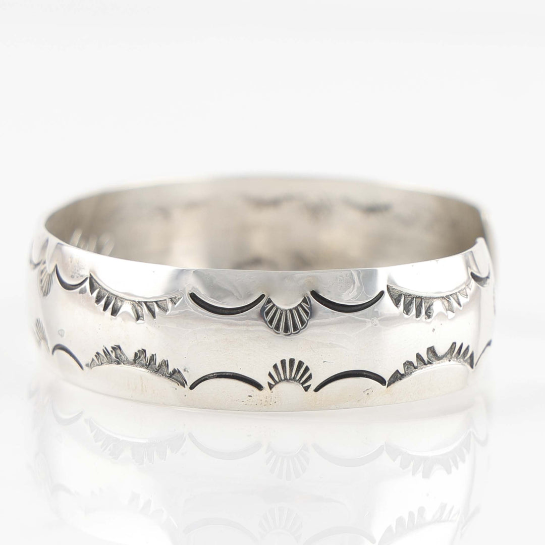Stamped Silver Cuff