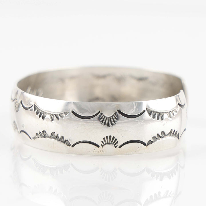 Stamped Silver Cuff