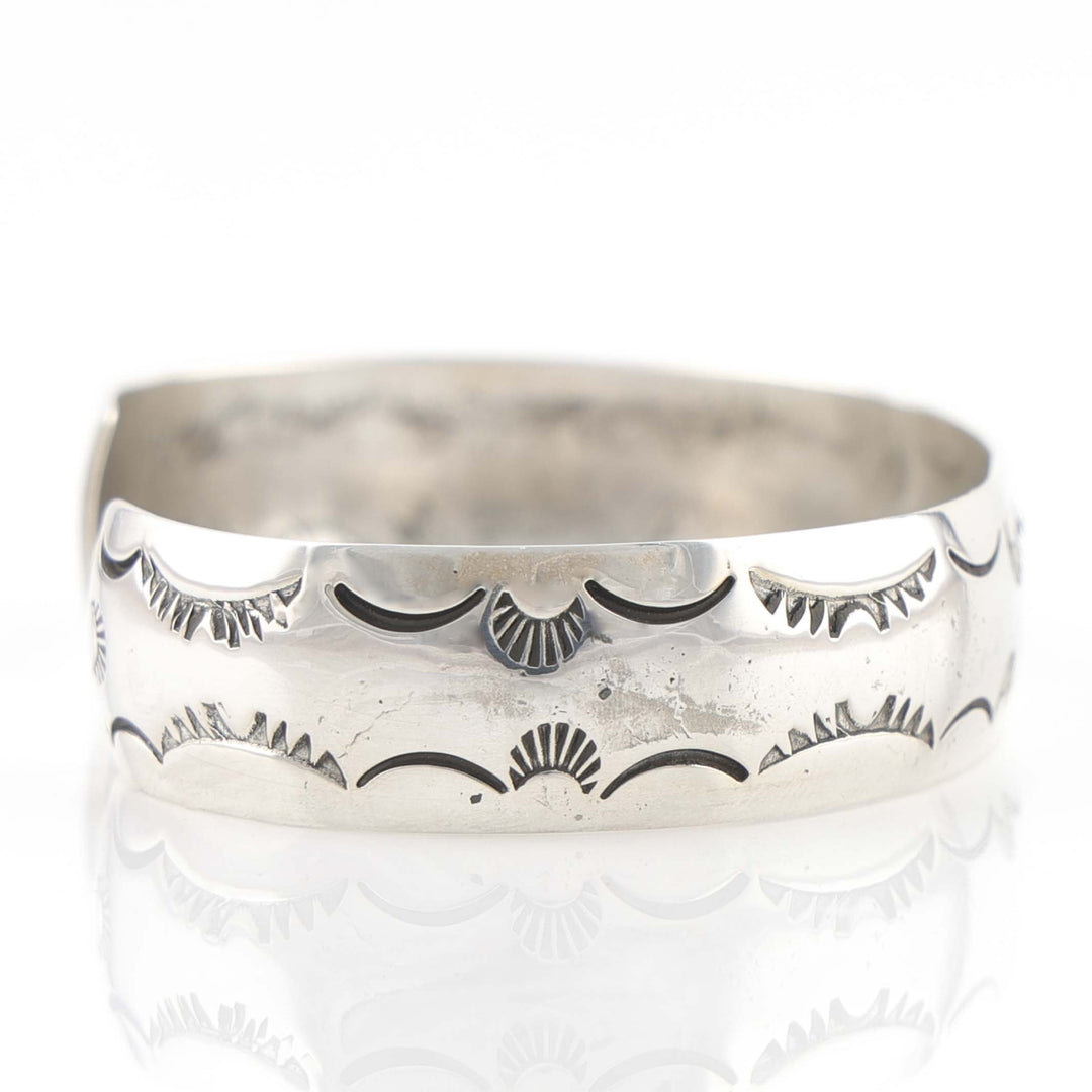 Stamped Silver Cuff
