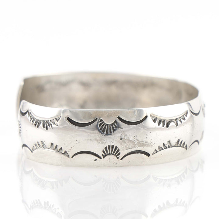 Stamped Silver Cuff