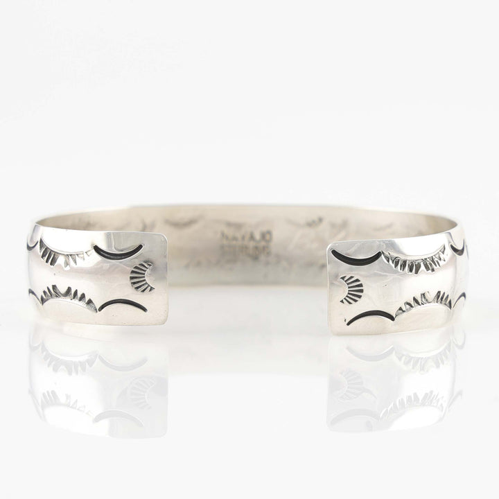Stamped Silver Cuff