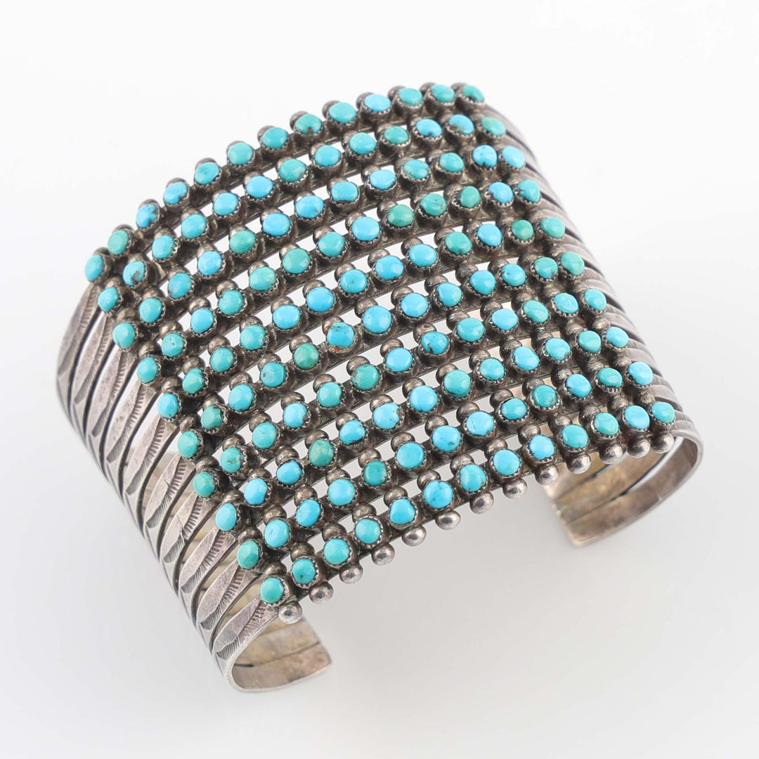 1940s Turquoise Row Bracelet