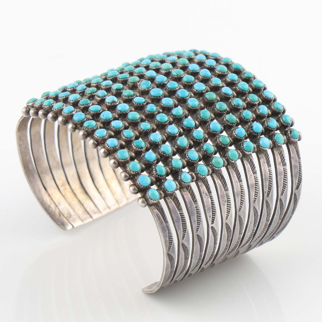 1940s Turquoise Row Bracelet