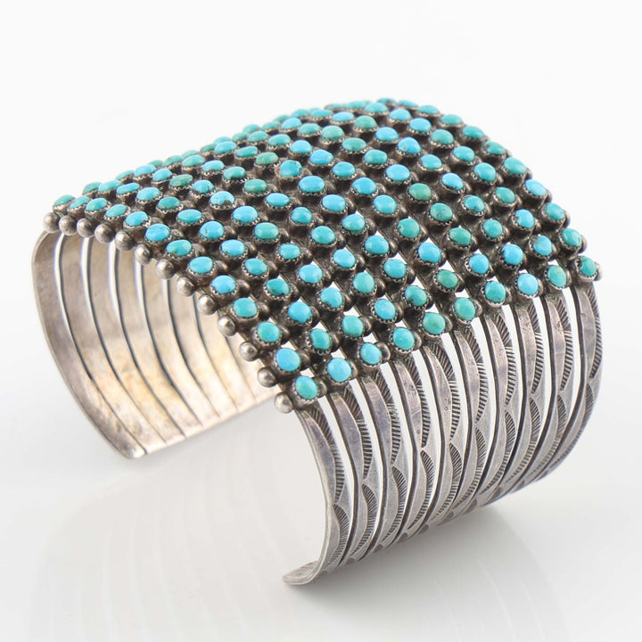 1940s Turquoise Row Bracelet